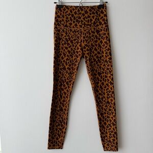 Varley Leopard Print Pilates Leggings, Size S